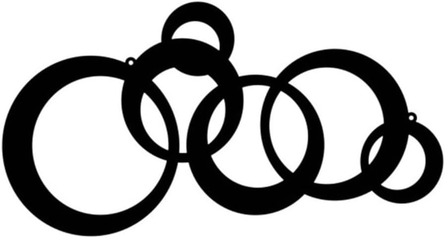 Deanvzes Black Metal Minimalist Geometric Art Abstract Line Decoration Office Living Room Hanging Ornaments Wall decoration (YZ0236)