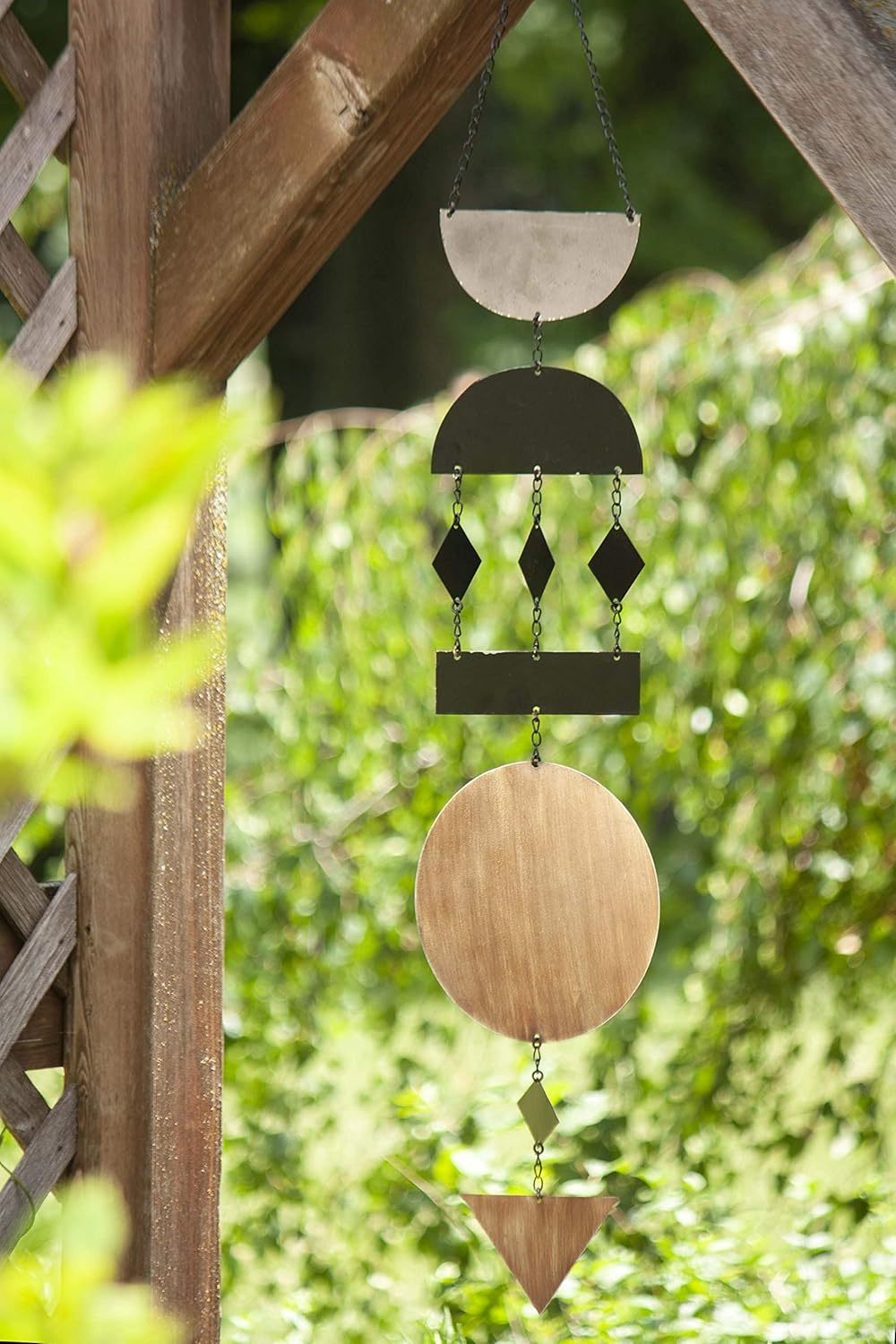 Foreside Home & Garden Geometric Metal Hanging Wall Décor
